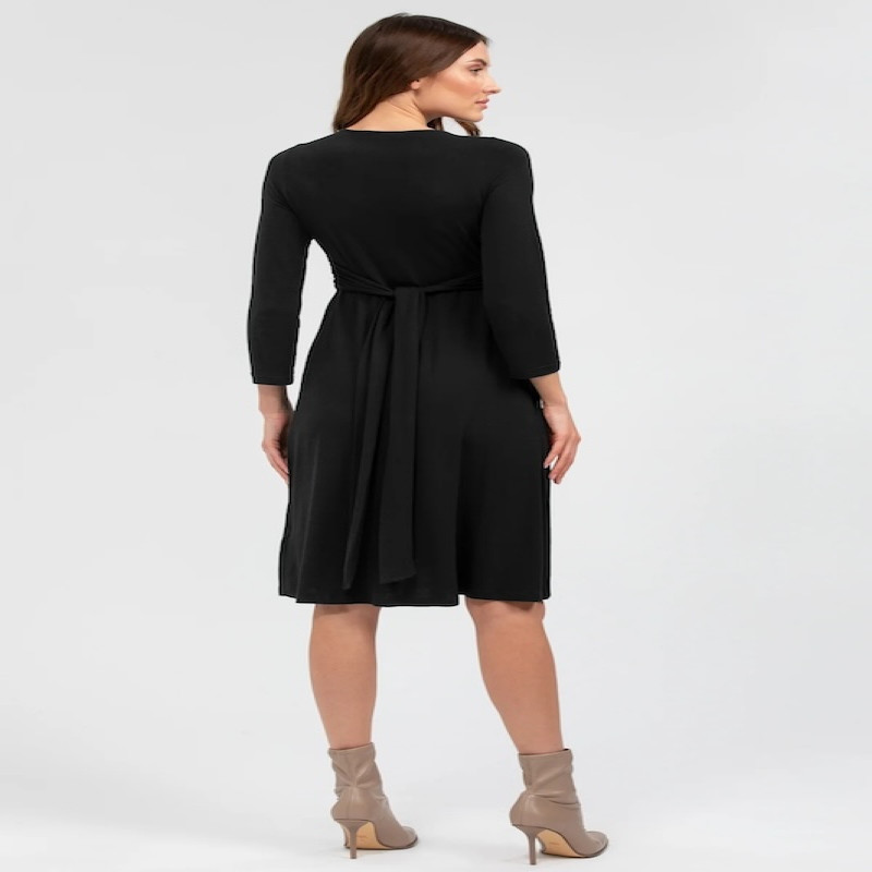 Made in Italy MADONNA DI CAMPIGLIO Black Maternity and Nursing Dress